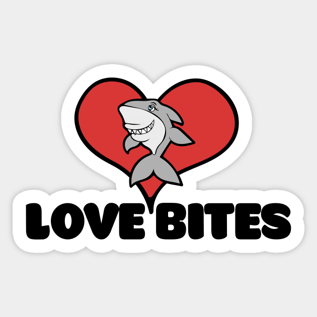 Loves bites shark Sticker by bubbsnugg